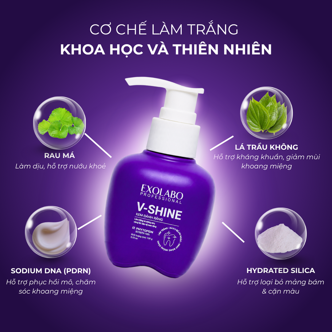 4 hoạt chất vàng chuyên sâu cho men răng và nướu